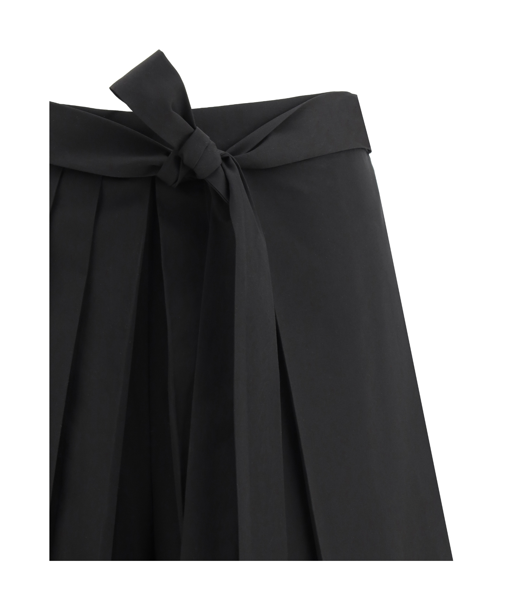 Shop Fabiana Filippi Poplin Trousers In Black