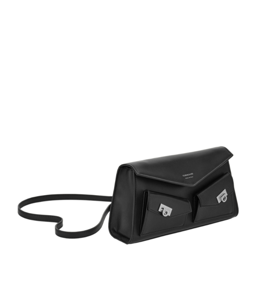 Ferragamo Multipocket Mini Bag In Black