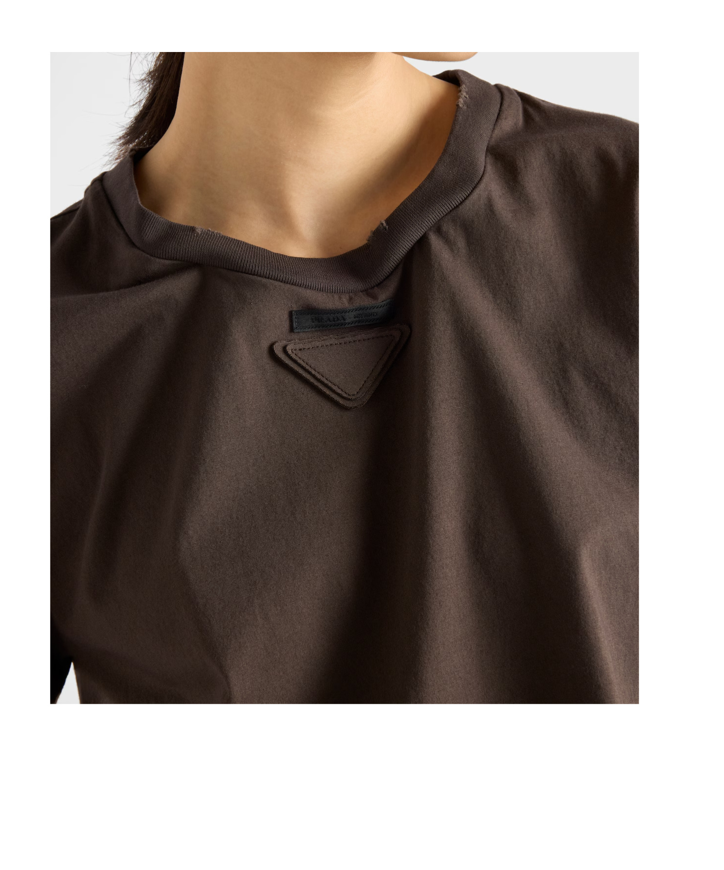 Prada Short-sleeved T-shirt In Brown