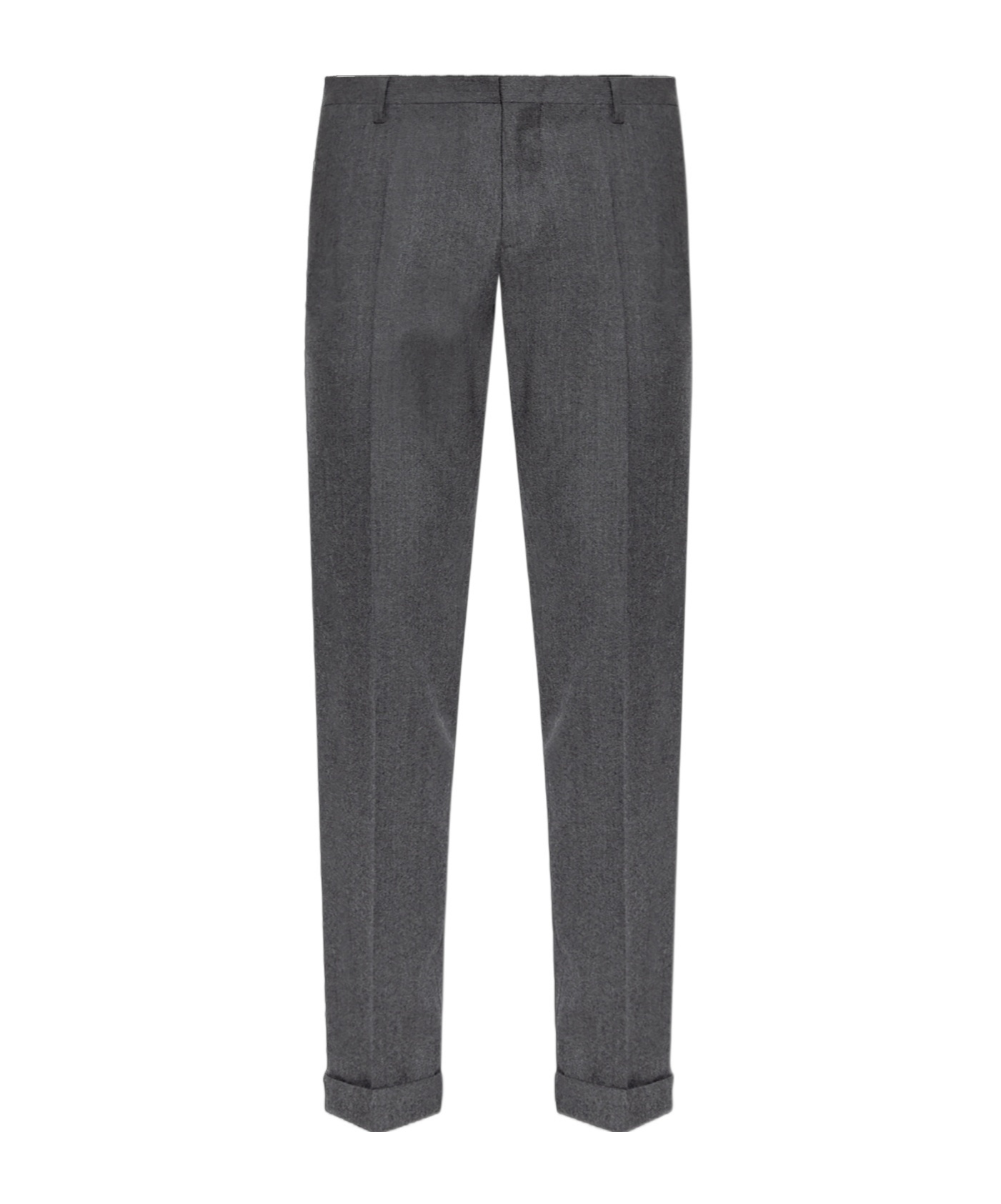 PAUL SMITH SLIM-FIT OVERDYED WOOL-CASHMERE FLANNEL TROUSERS
