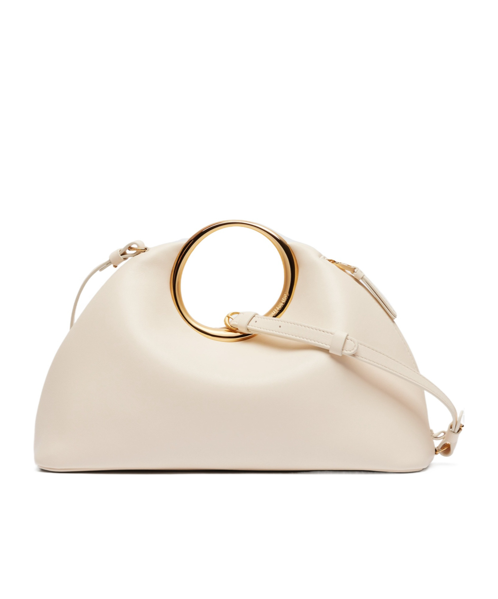 Jacquemus Le Calino Leather Top Handle Bag In Nude