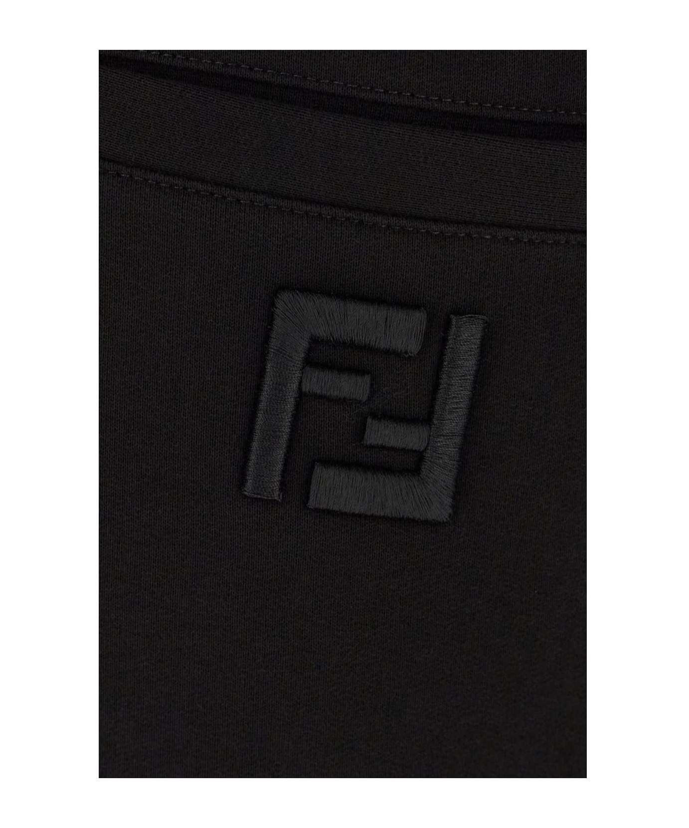 Fendi Elastic Waist Sweatpants In Black