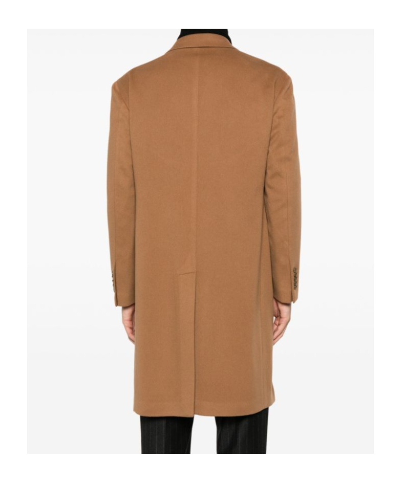 Tagliatore Double-breasted Coat In Brown