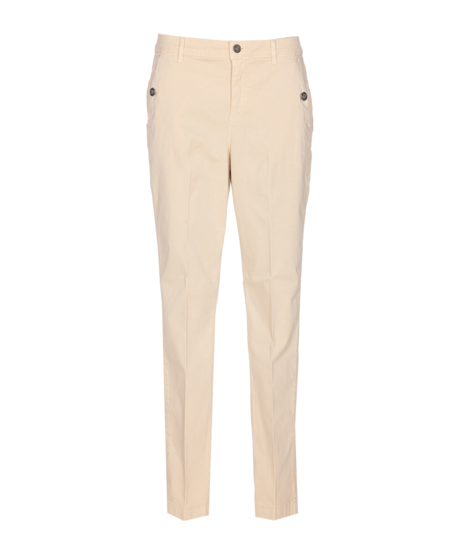 Liu •jo Button-fastening Embellished-pocket Trousers In Neutral