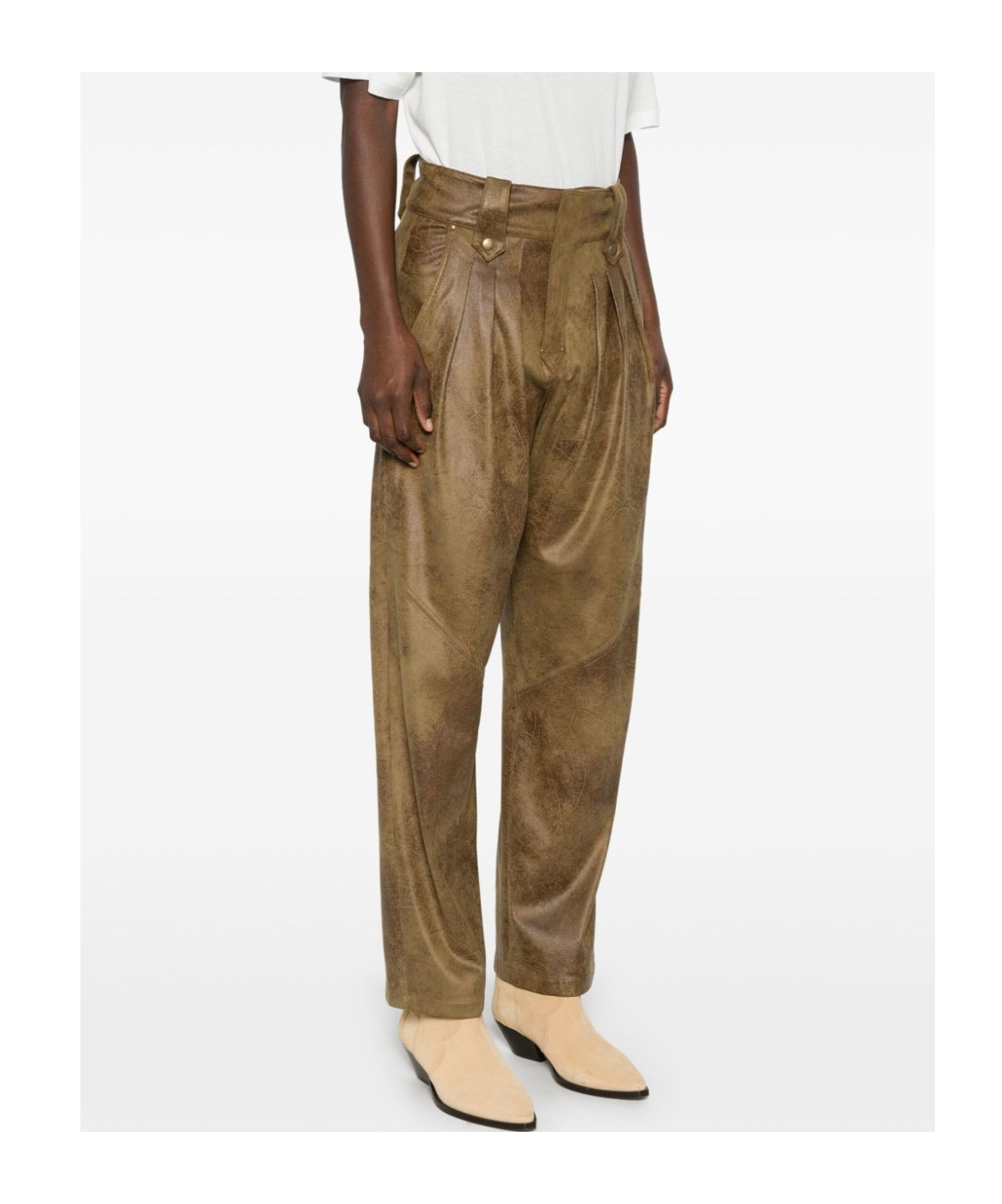Isabel Marant Gwen Trousers In Brown