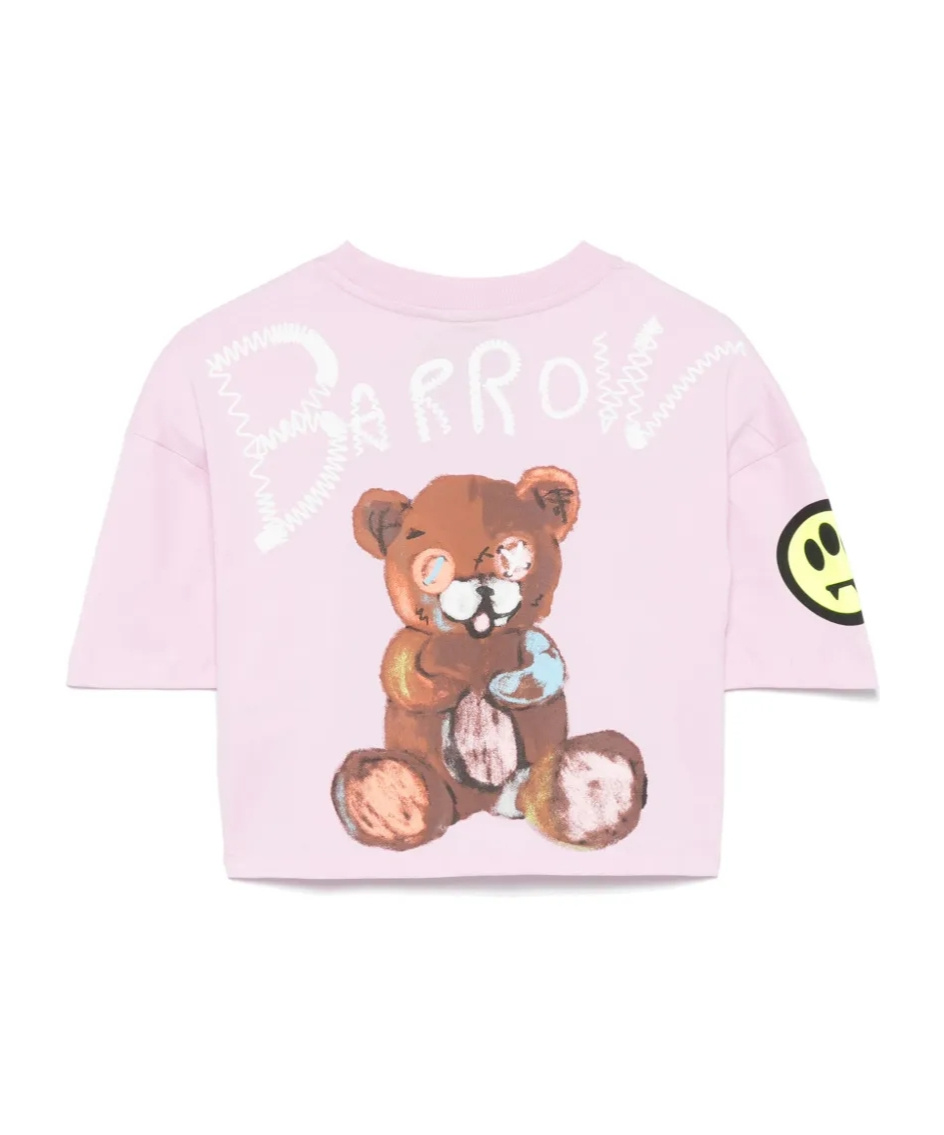 Barrow Logo-print T-shirt In Pink