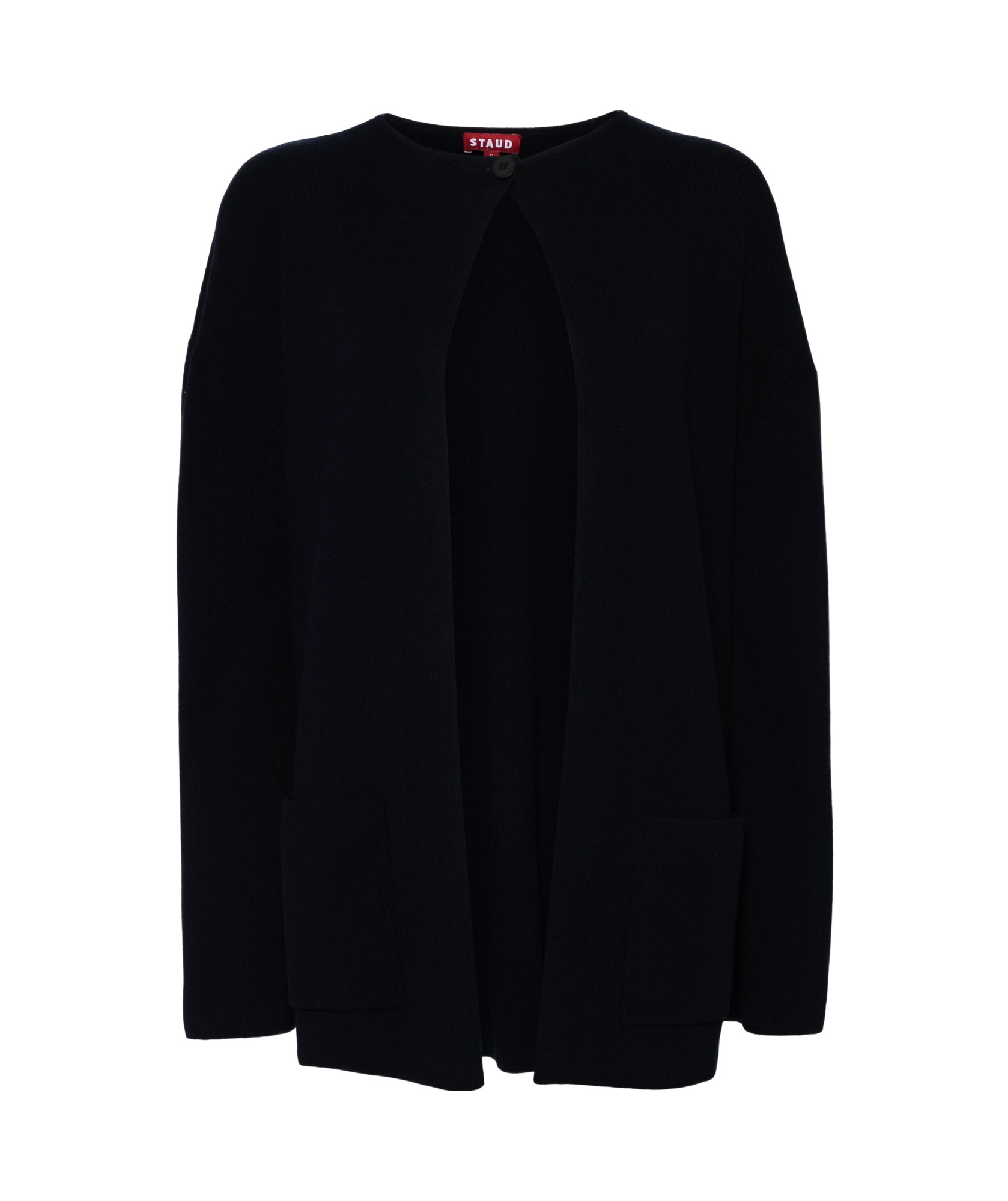 Shop Staud Long-sleeved Sweater In Black