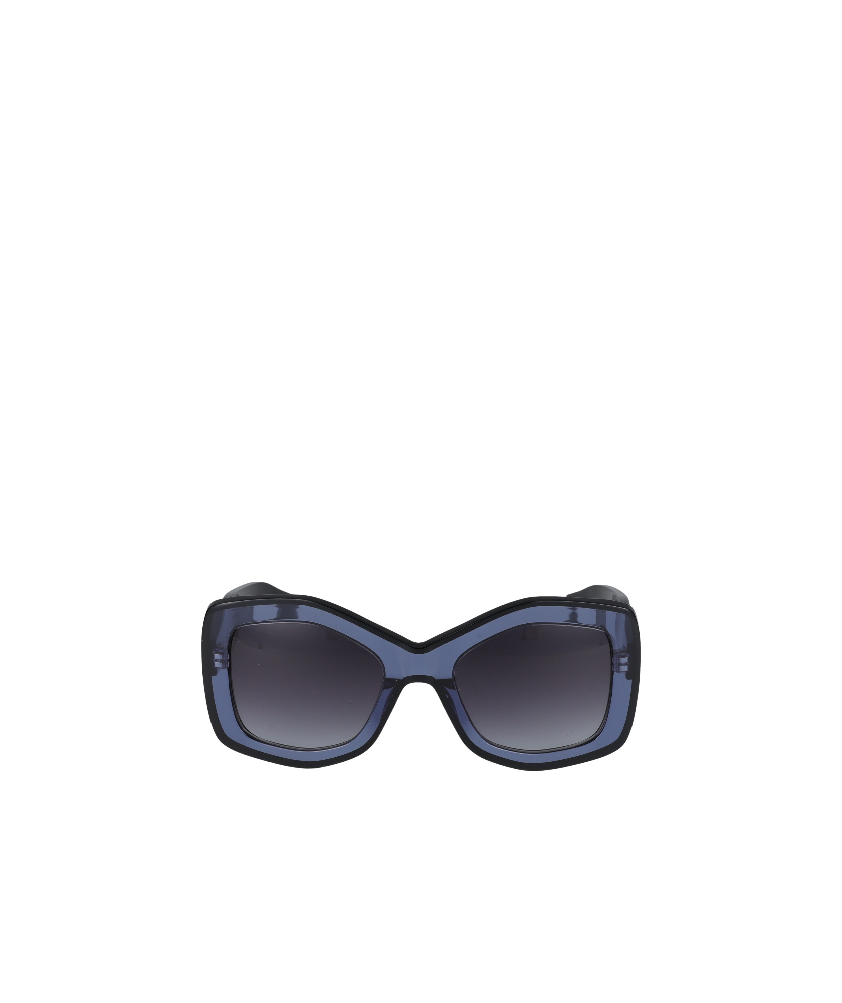 Shop Alaïa Geometric Frame Sunglasses In Black