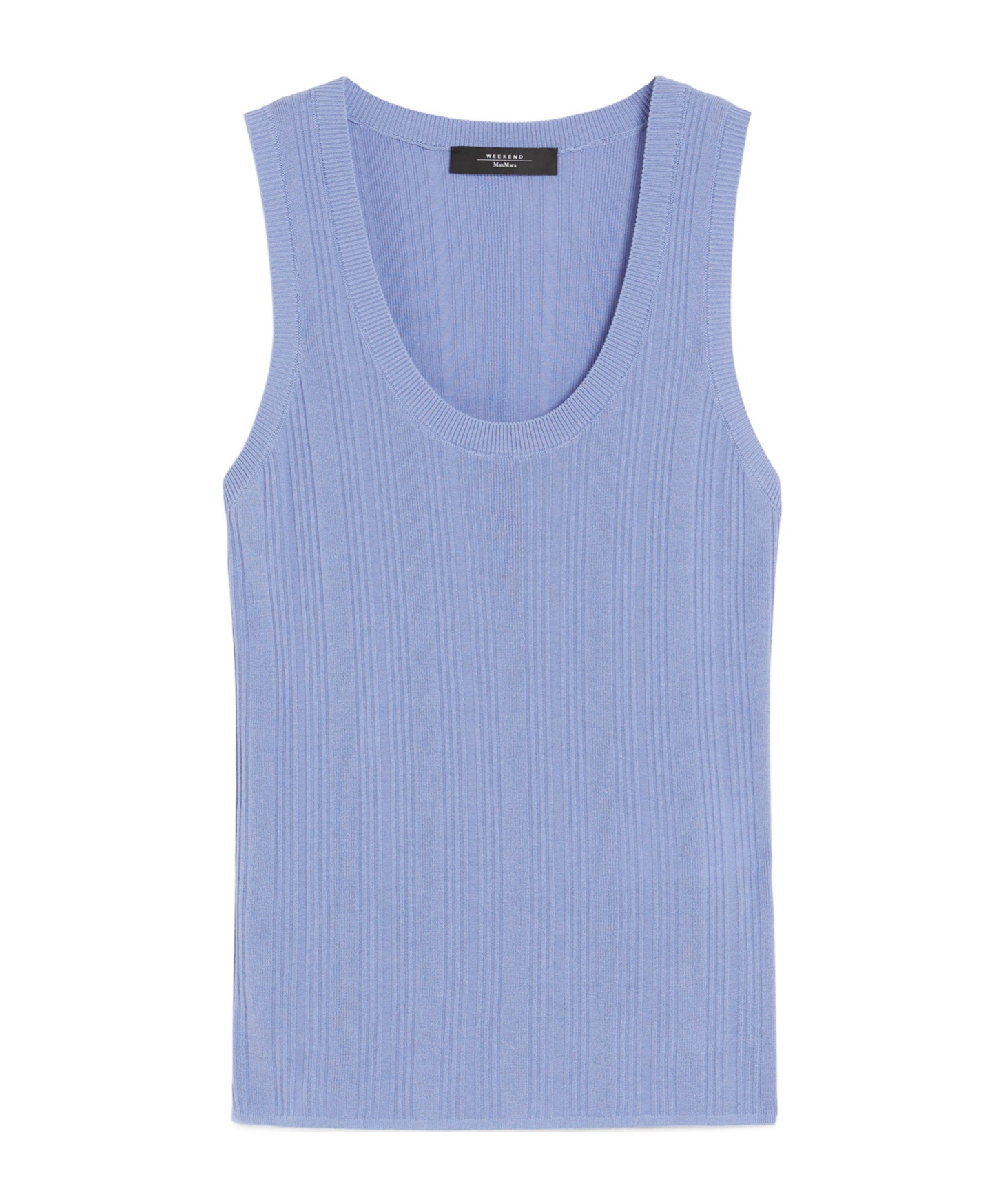 Weekend Max Mara Crew Neck Vest In Blue