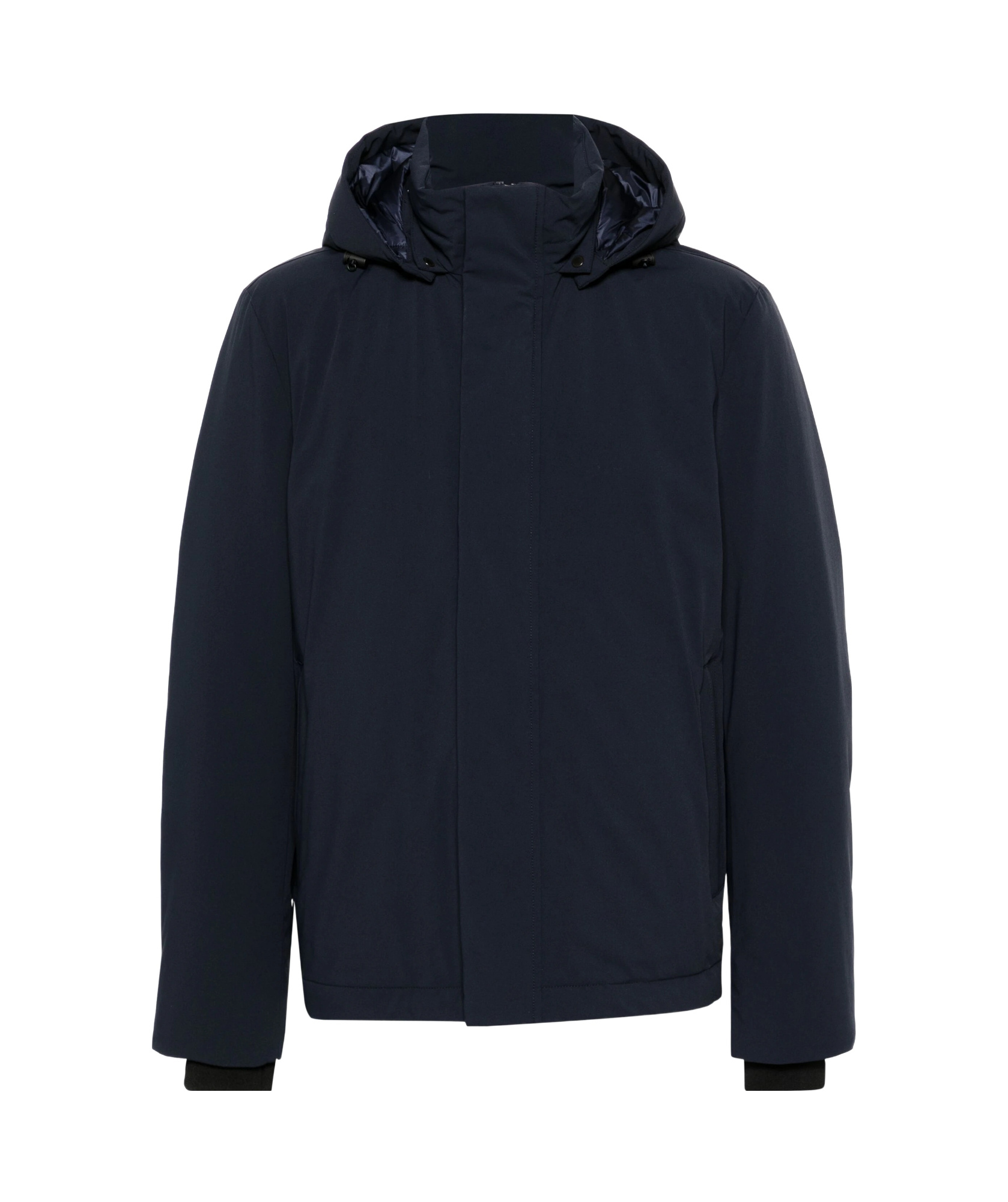 Woolrich Detachable-hood Jacket In Gray