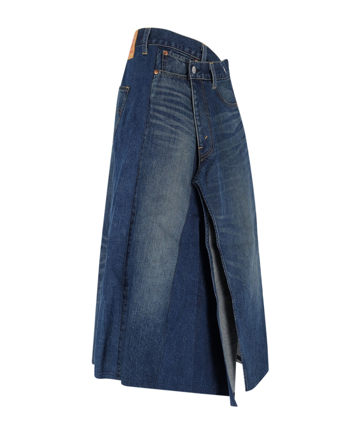 Junya Watanabe Skirt With Back Pockets And Contrast Stitching