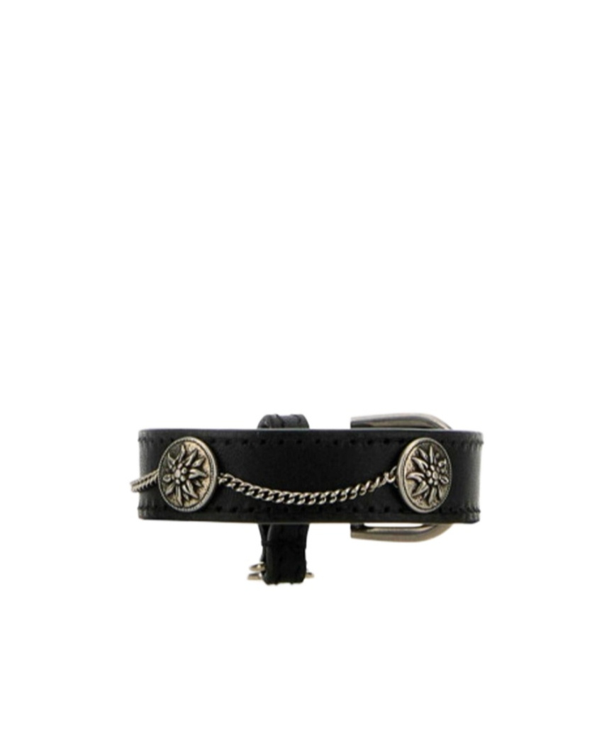 Prada Bracciale In Pelle Nera  Donna