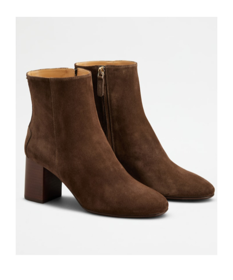 Tod's Zippered Short Boots In Brown