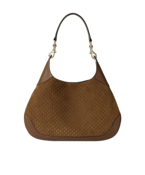 Gucci B Small Shoulder Bag In Brown