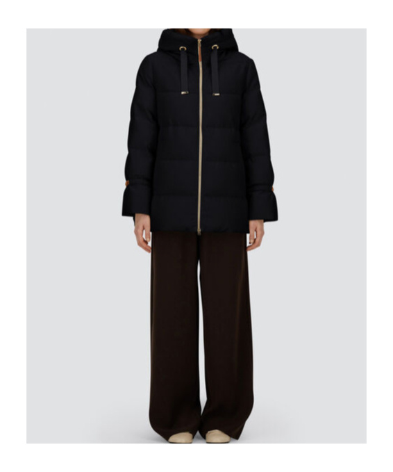 Herno Jacket In Bi-stretch Lurex Wool In Black