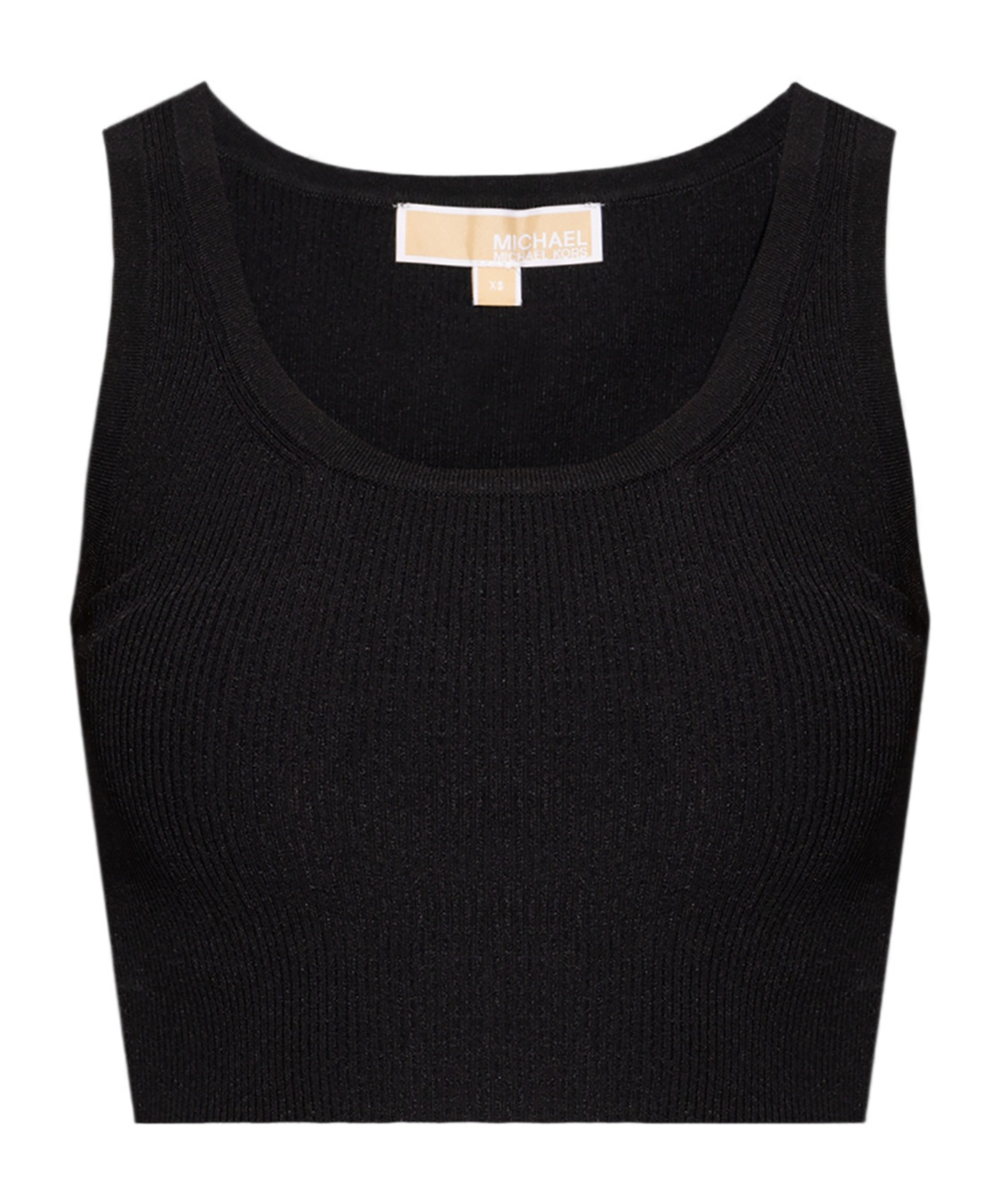 MICHAEL MICHAEL KORS FINE-RIBBED CROPPED TANK TOP 