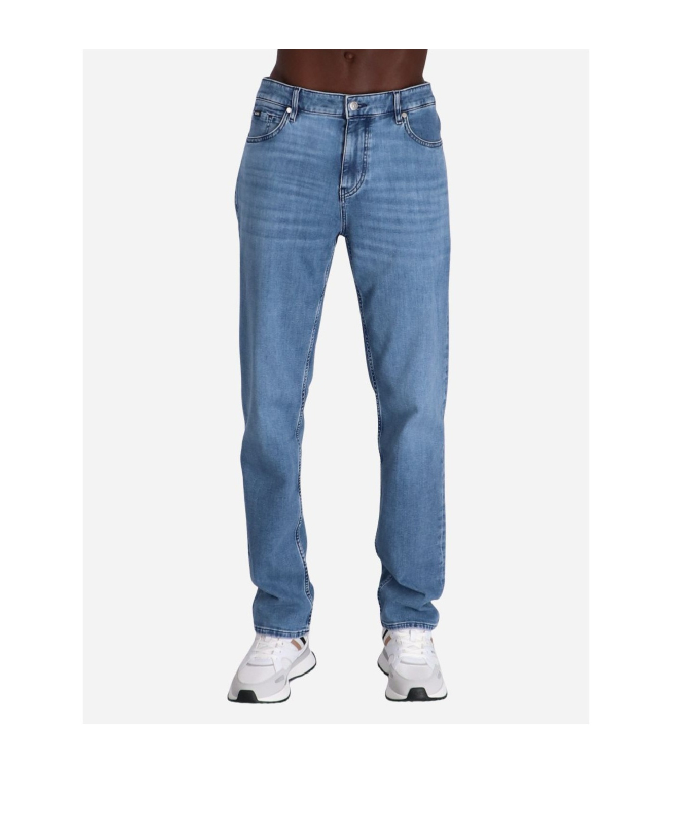Hugo Boss Belt-loop Jeans In Blue