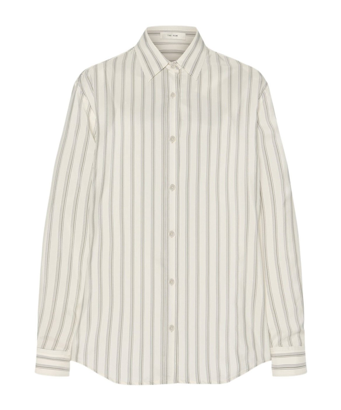 The Row Eirlys Shirt In Silk In Neutral