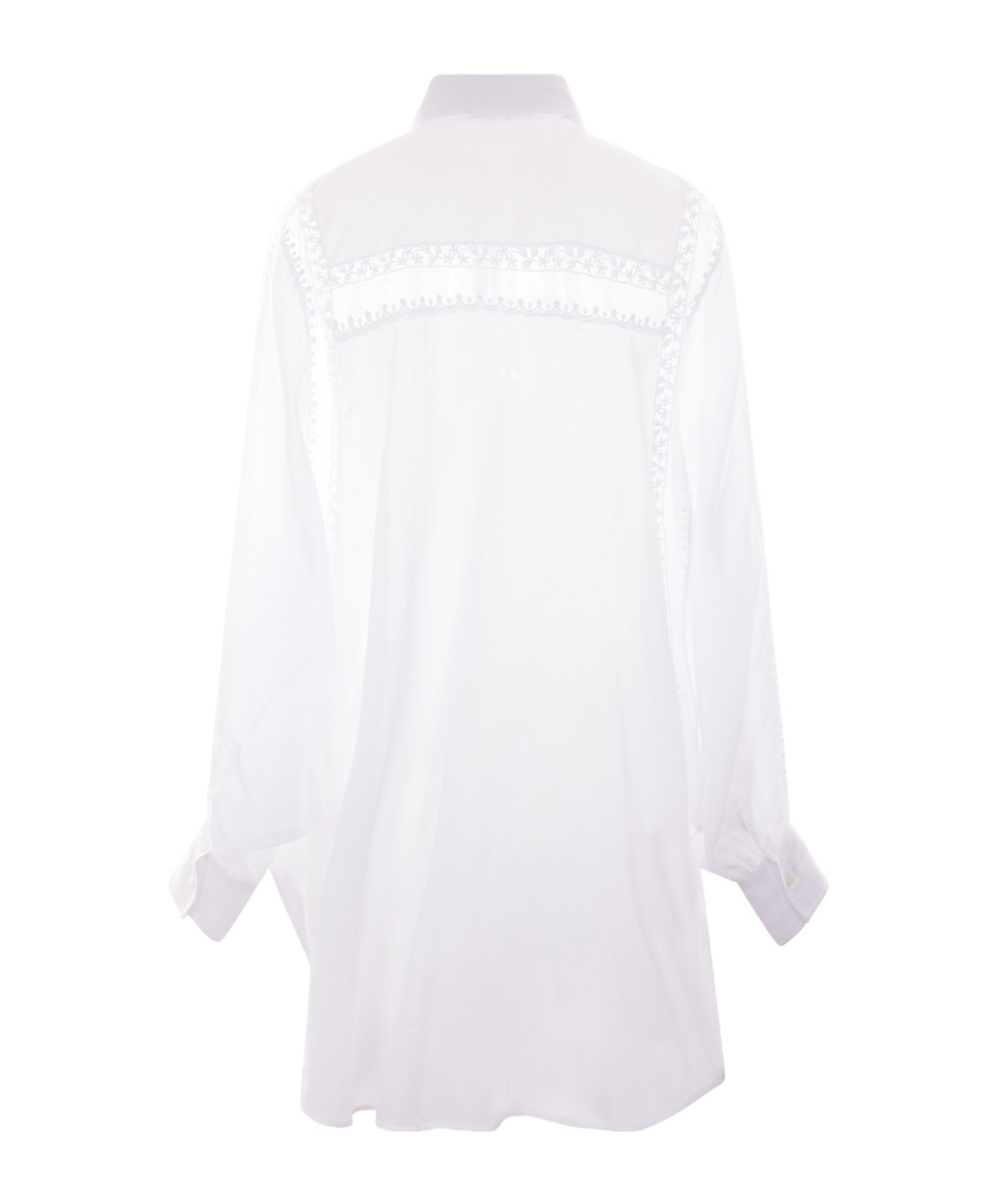Ermanno Scervino Long-sleeved Shirt In White