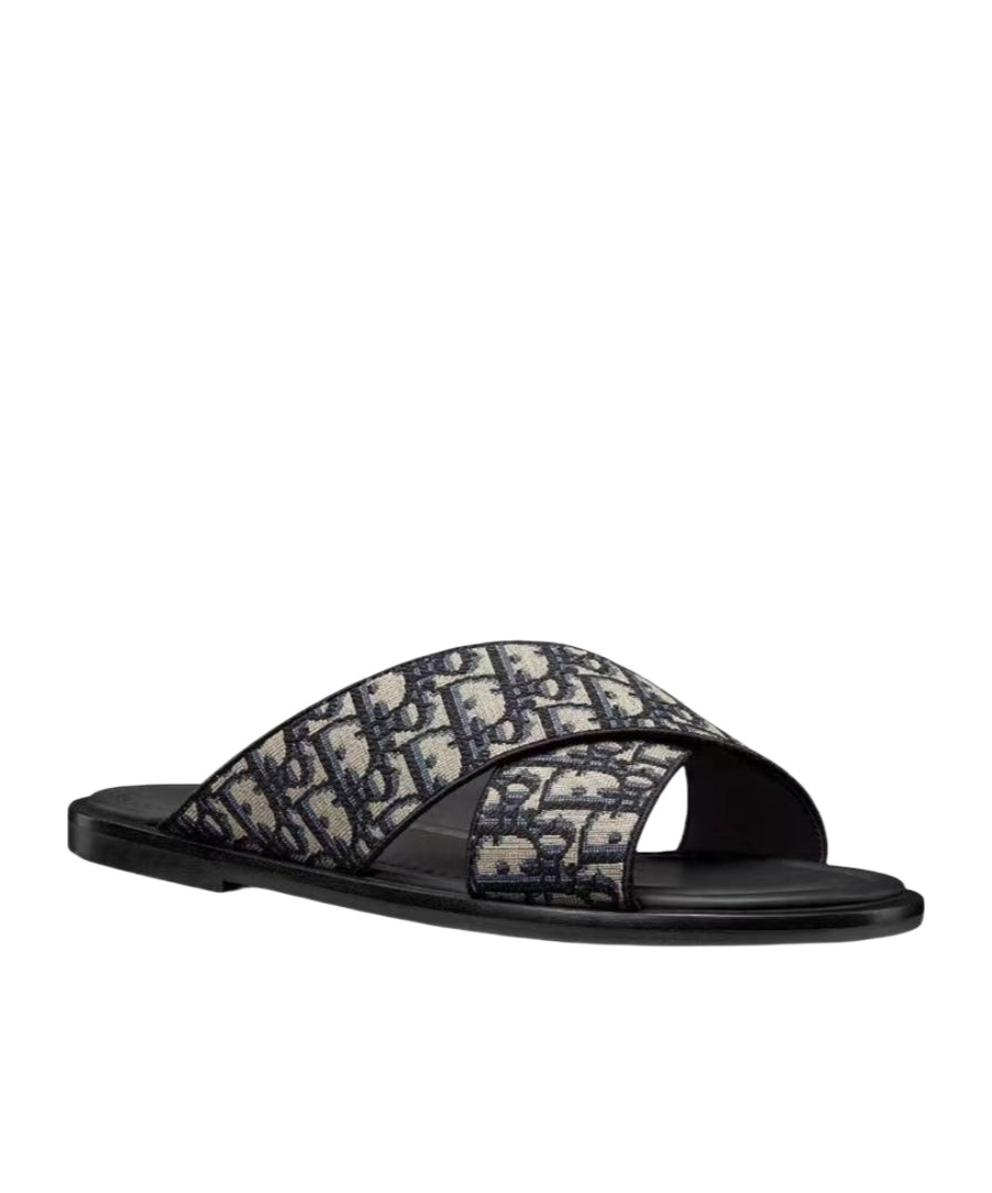 Dior Logo Slippers In Multi