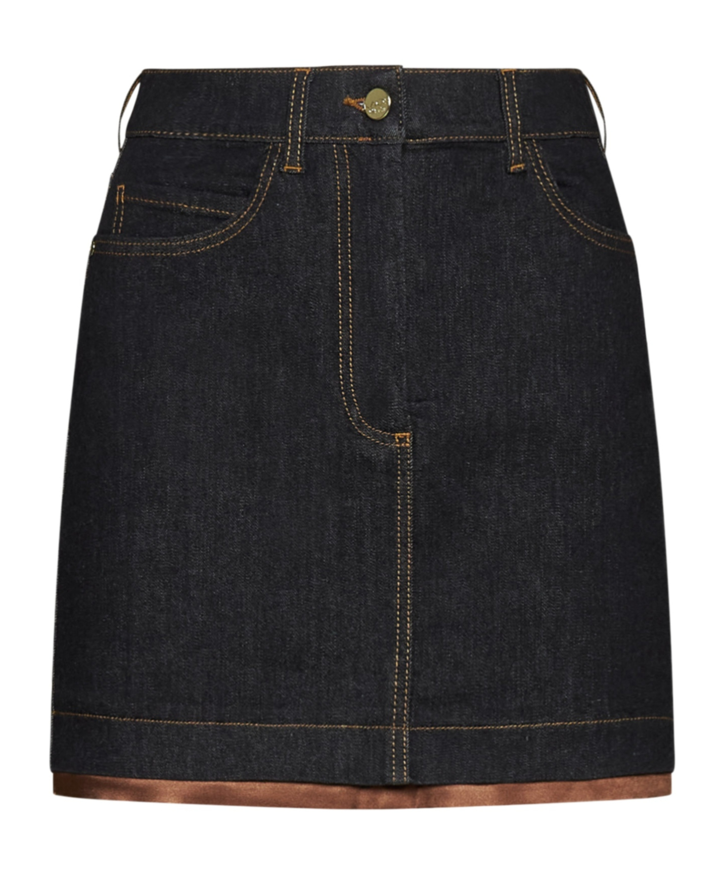 Kaos Denim Skirt With Belt Loops In Black