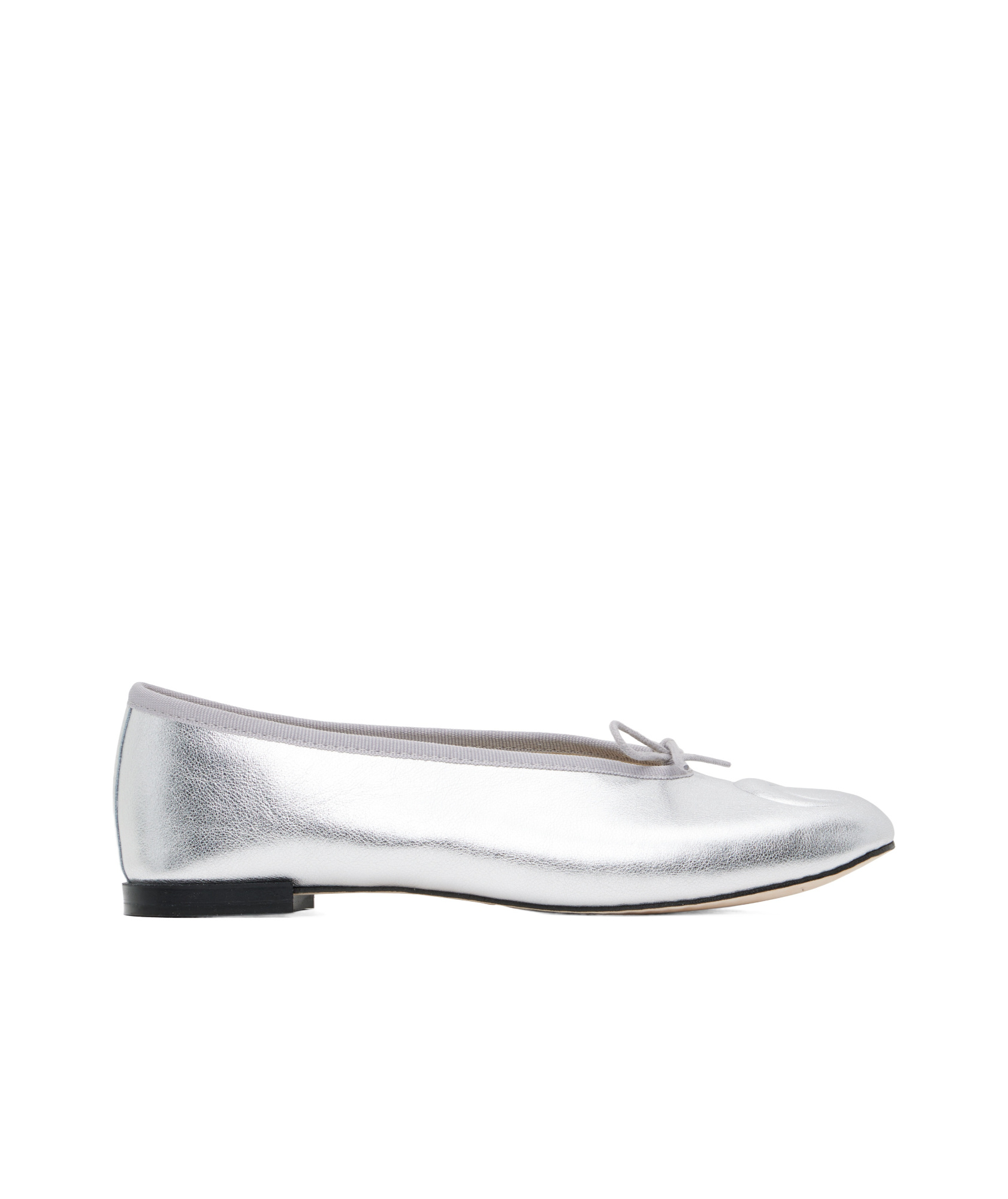 Marine Serre Silver Repetto Edition Lilouh Soft Nappa Ballerina Flats