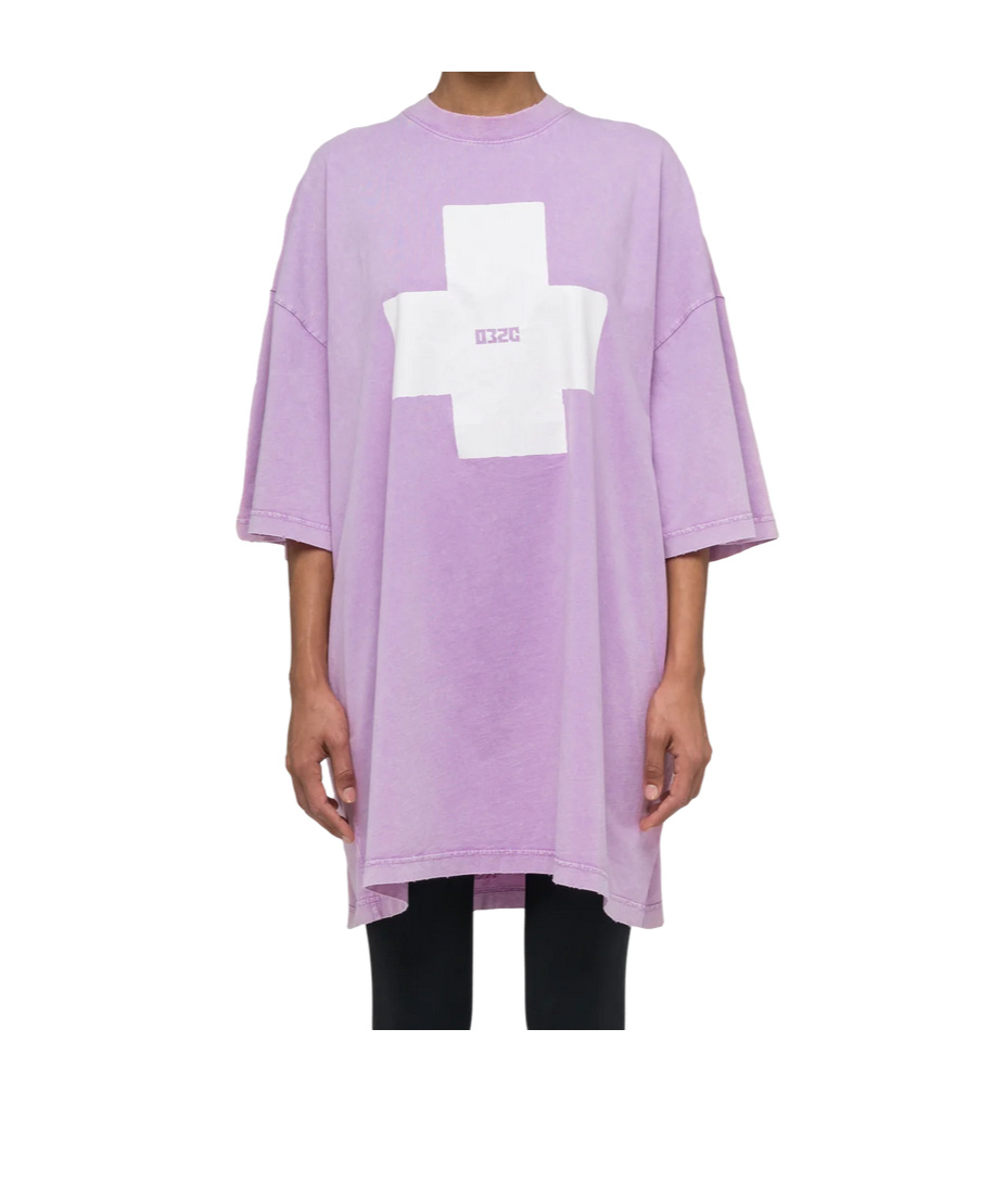 032c Pink Point Zero Oversized T-shirt In Purple
