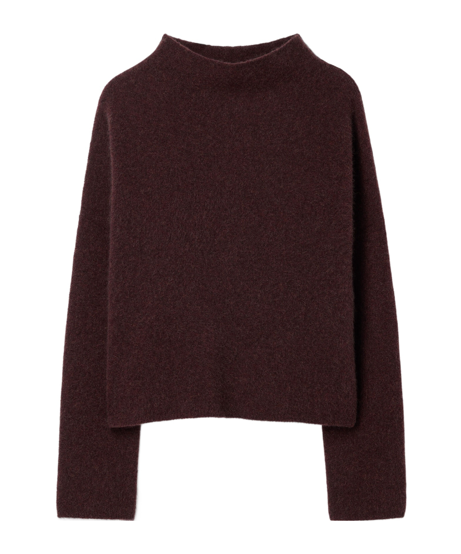 Filippa K Mika Yak Funnelneck Sweater In Burgundy
