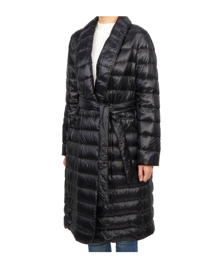 Shop Herno Strap Down Jacket In Black