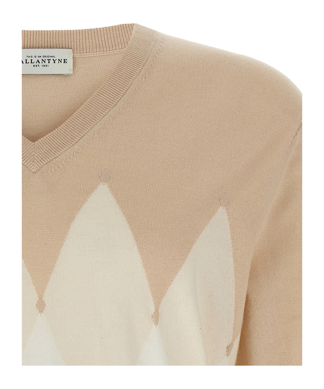 Ballantyne Argyle Weater In Nude