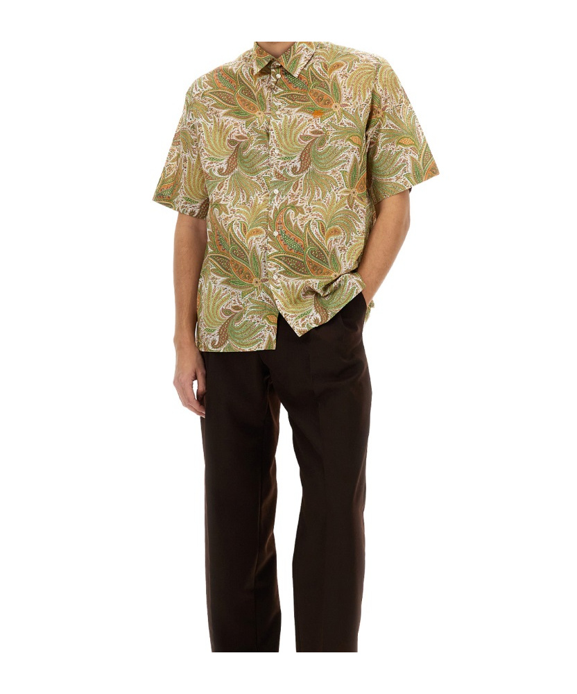 Etro Short-sleeved Shirt In Nude