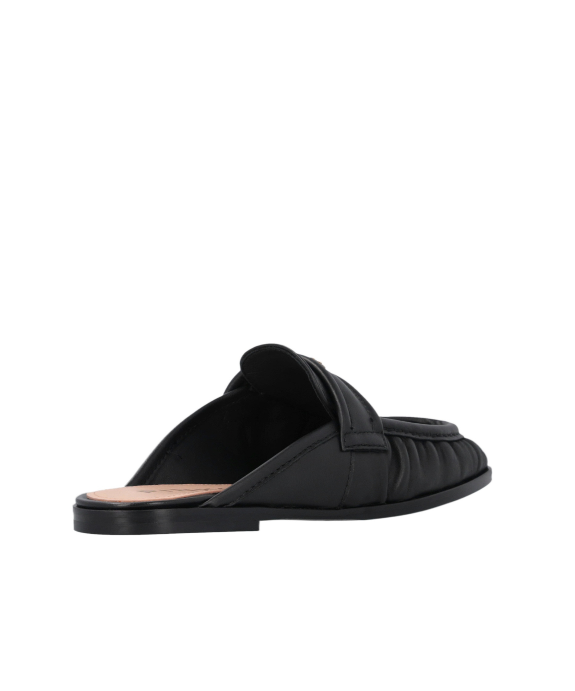 Shop Pinko Love Birds Slippers In Black