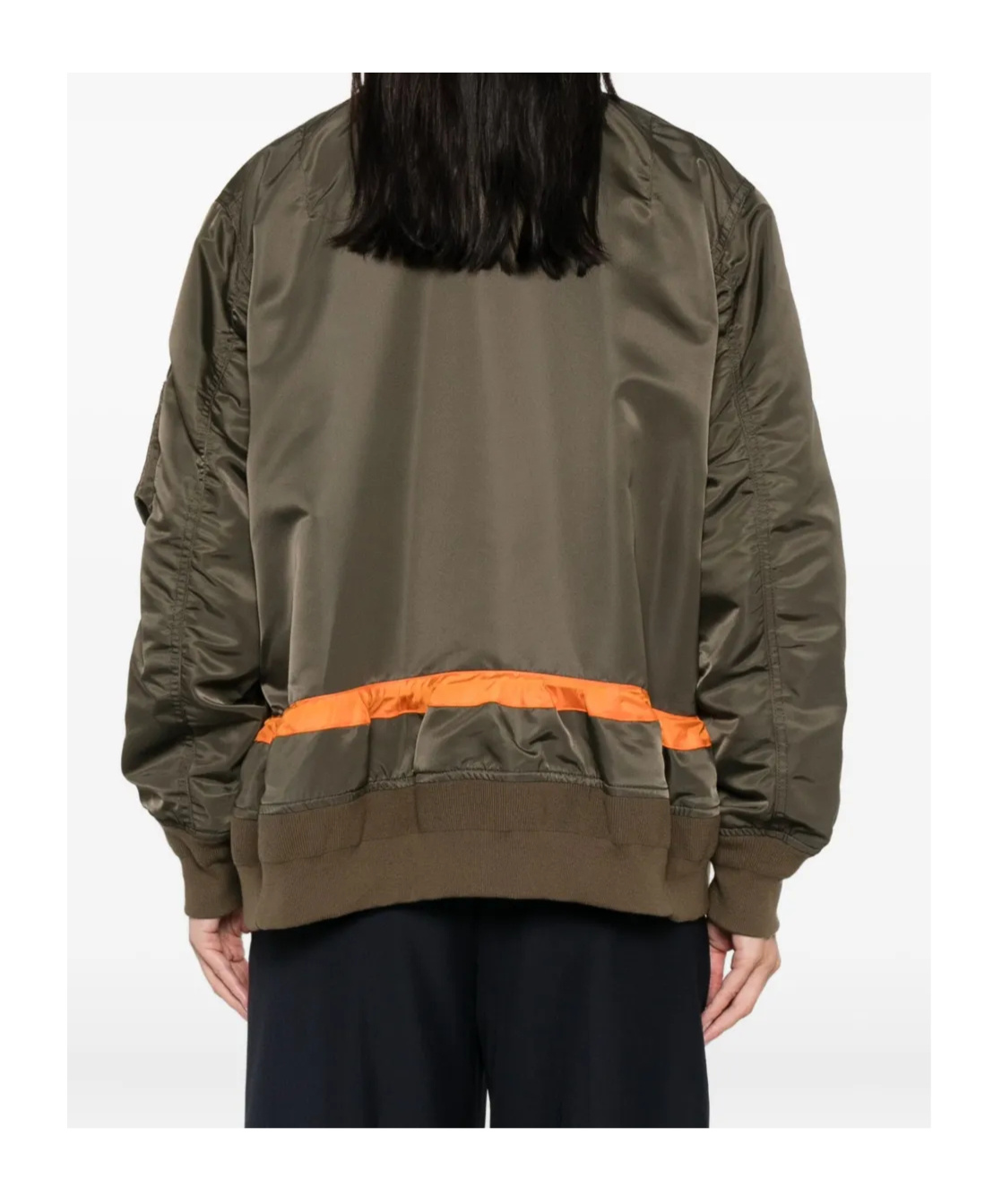 Sacai Bomber Jacket In Green