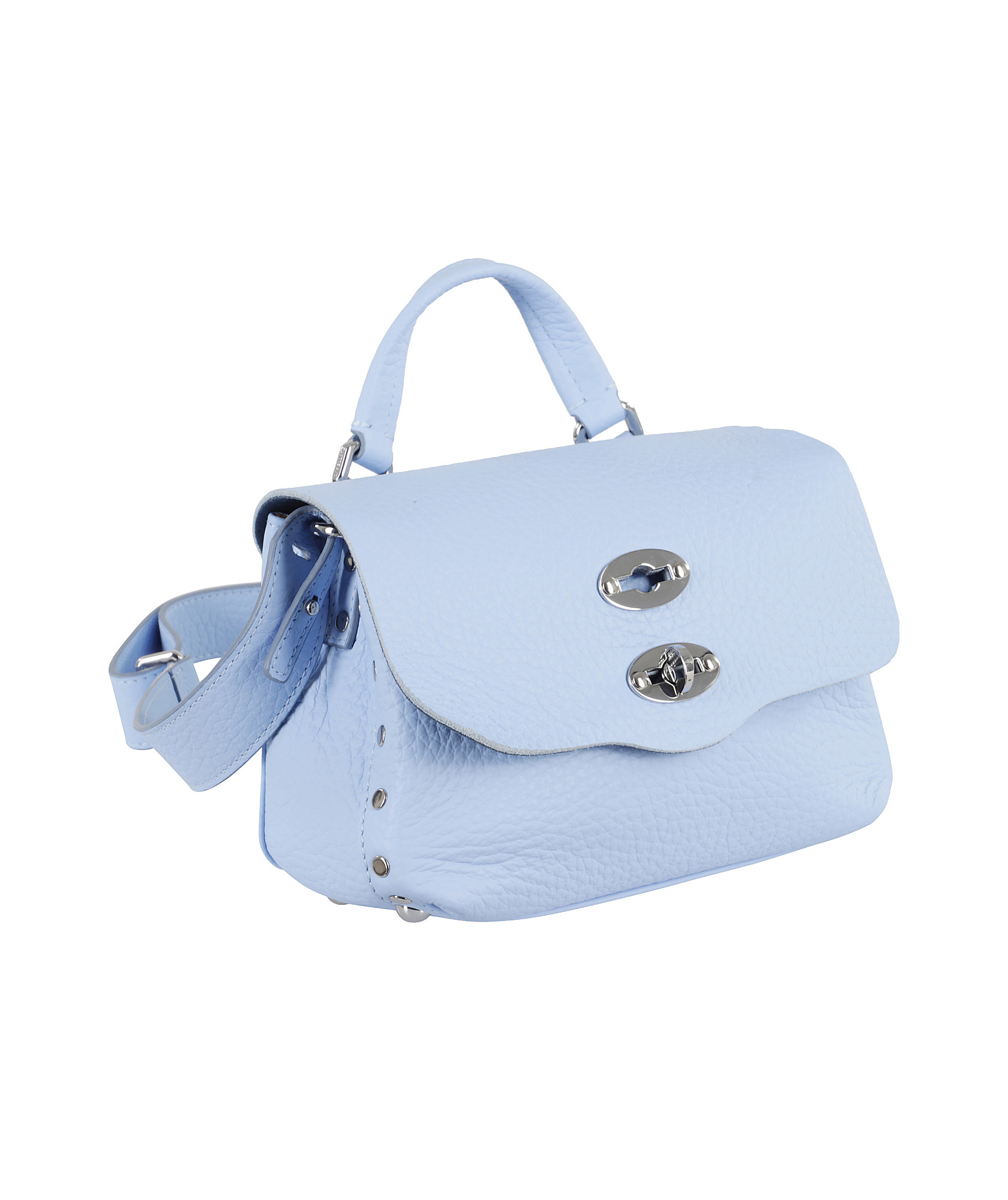 Shop Zanellato Flip Shoulder Bag In Blue