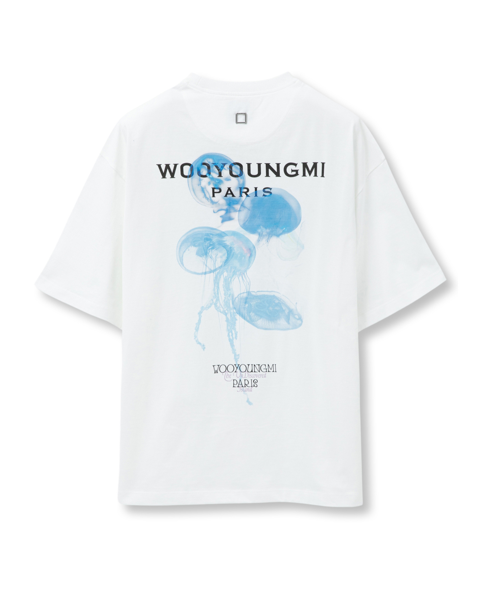 Wooyoungmi Off-white Flower Back Logo T-shirt In White