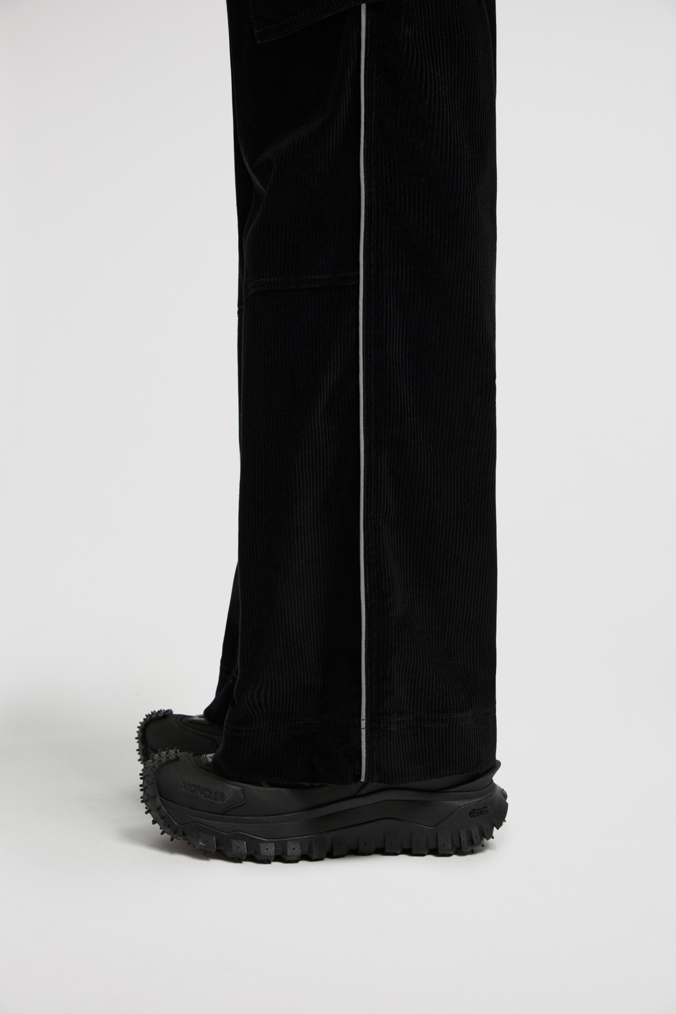 Moncler Corduroy Jogging Pants In Black