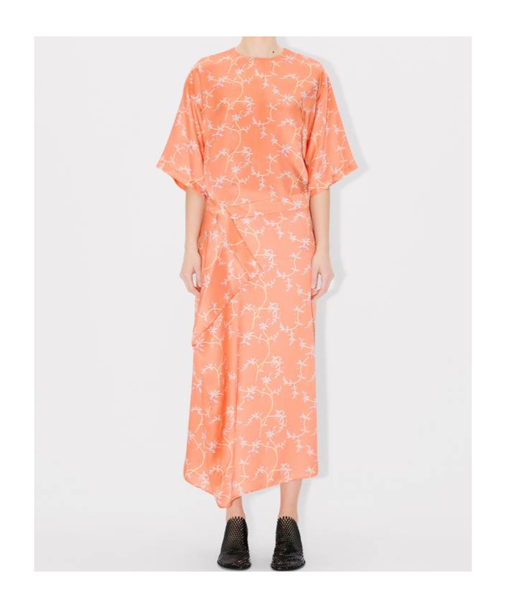 Kenzo Top In Silk In Apricot