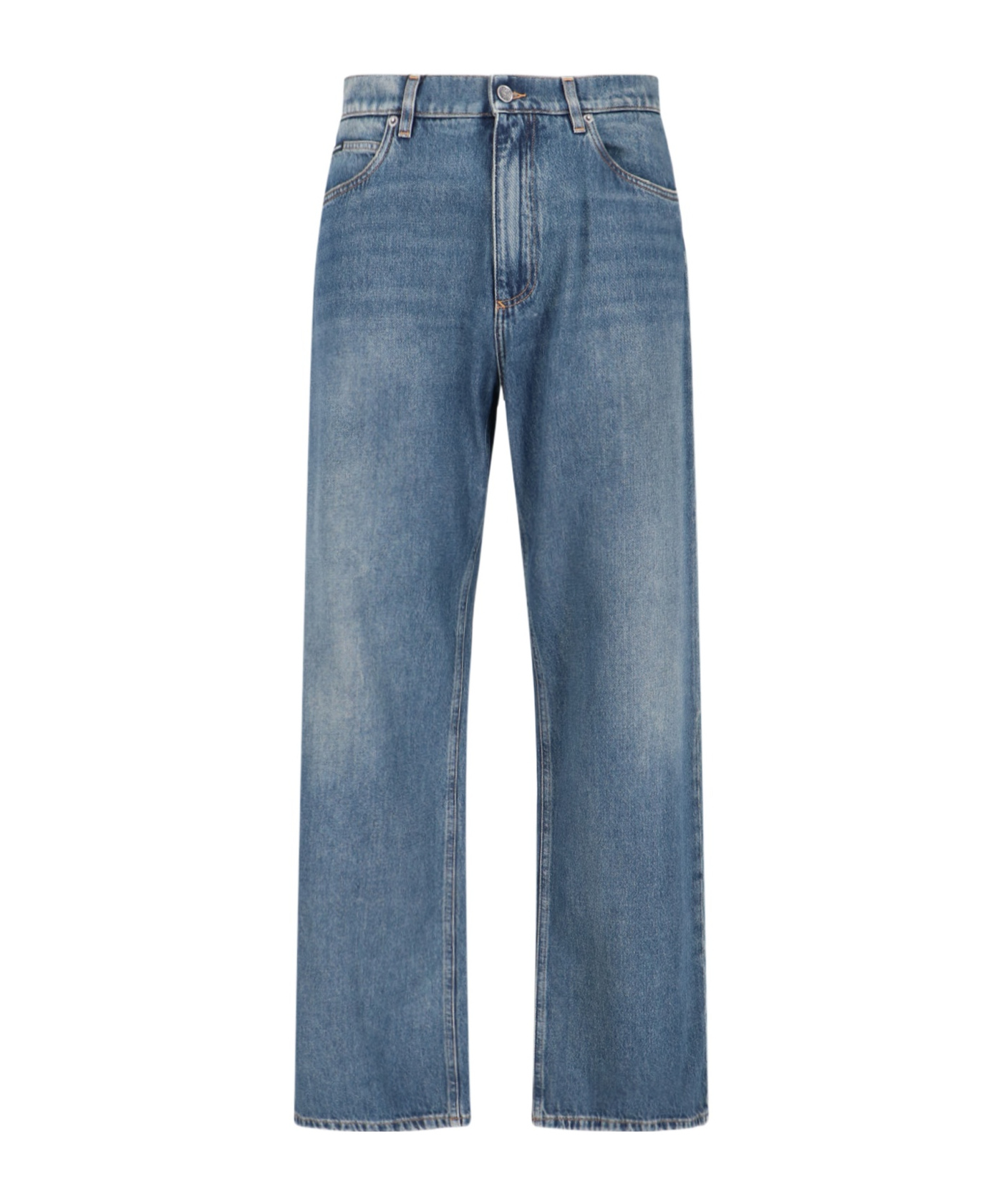 DOLCE & GABBANA DOLCE  GABBANA LOGO PLAQUE STRAIGHT LEG JEANS