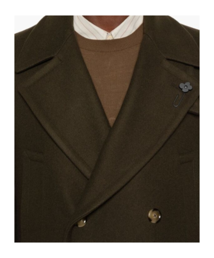 Lardini Man Coat Clothing In Black