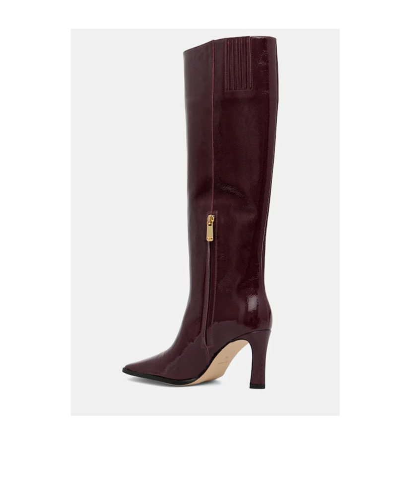 Michael Kors Michael  Darrah Burnished Boots In Burgundy