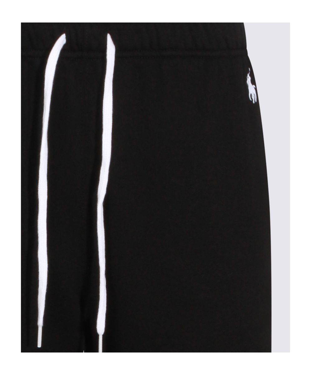 Polo Ralph Lauren Drawstring Logo Detail Track Pants In Black
