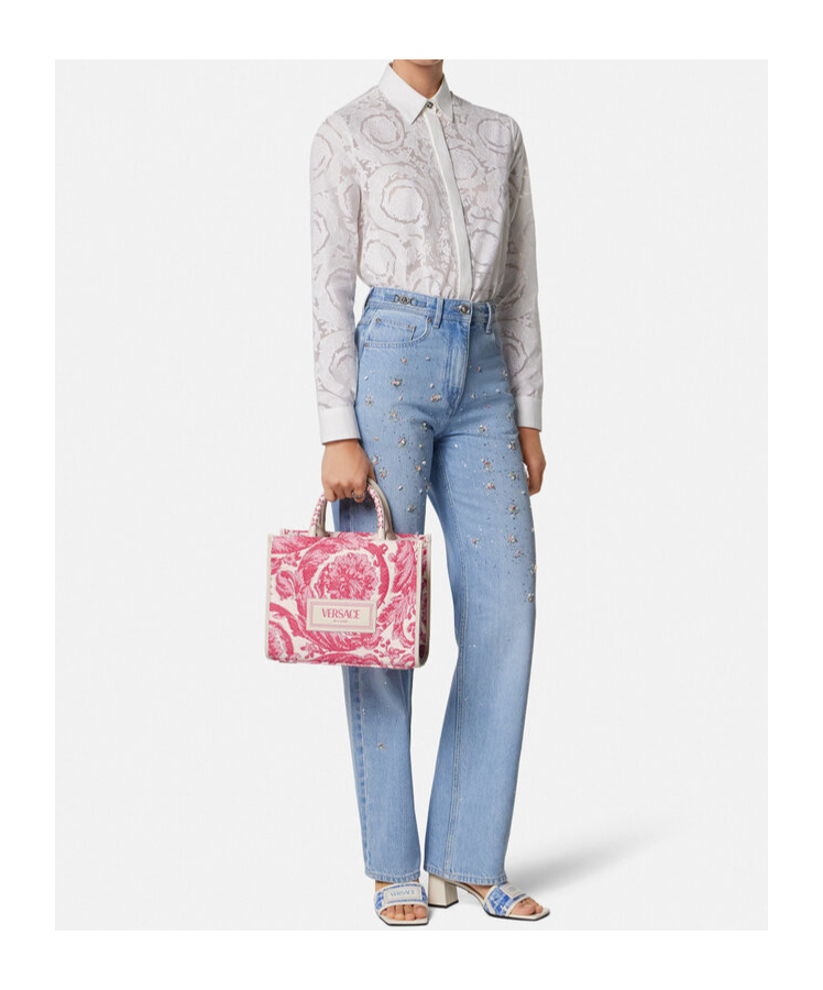 Versace Small Barocco Athena Tote Bag