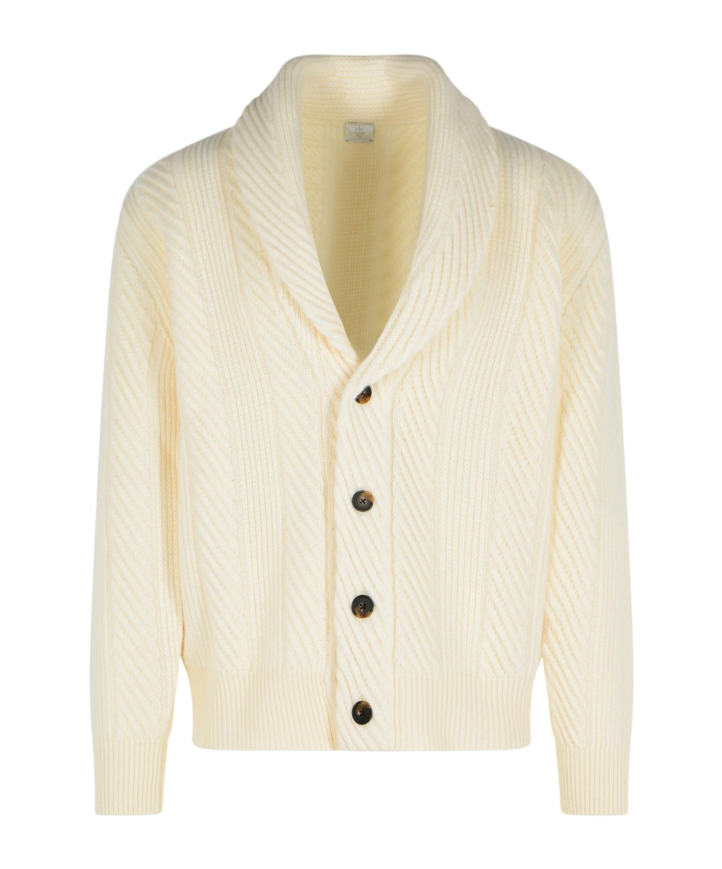 Eleventy Button-front Cardigan In Yellow