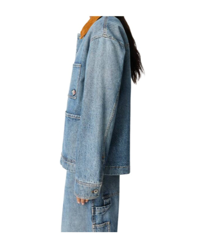 Shop Bottega Veneta Vintage Indigo Denim Jacket In Blue