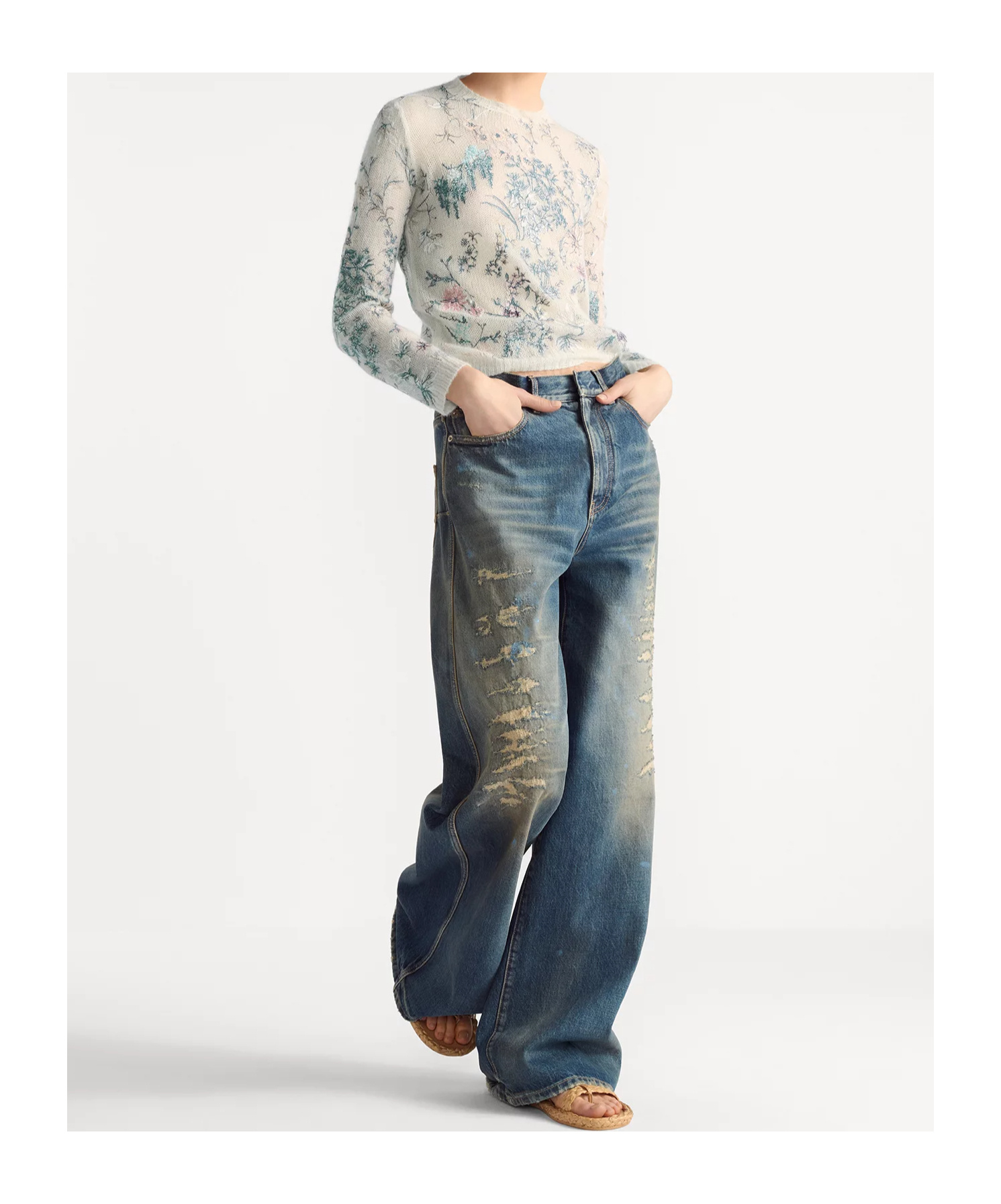 DIOR EMBROIDERED SWEATER