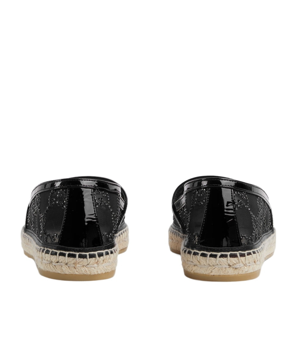Gucci Espadrilles With Gg Crystals In Black