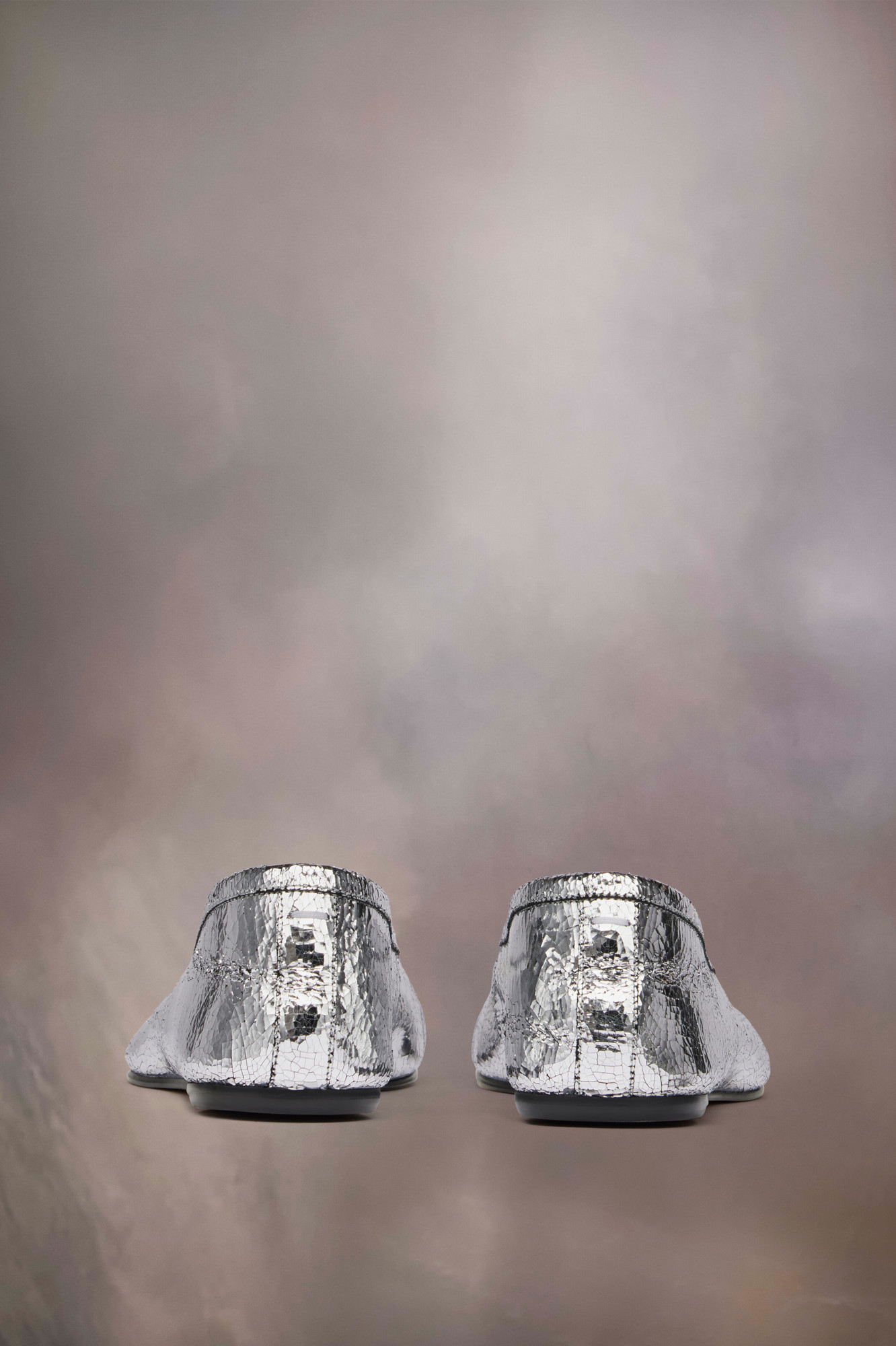 Shop Maison Margiela Tabi Broken Mirror New Ballerinas In White