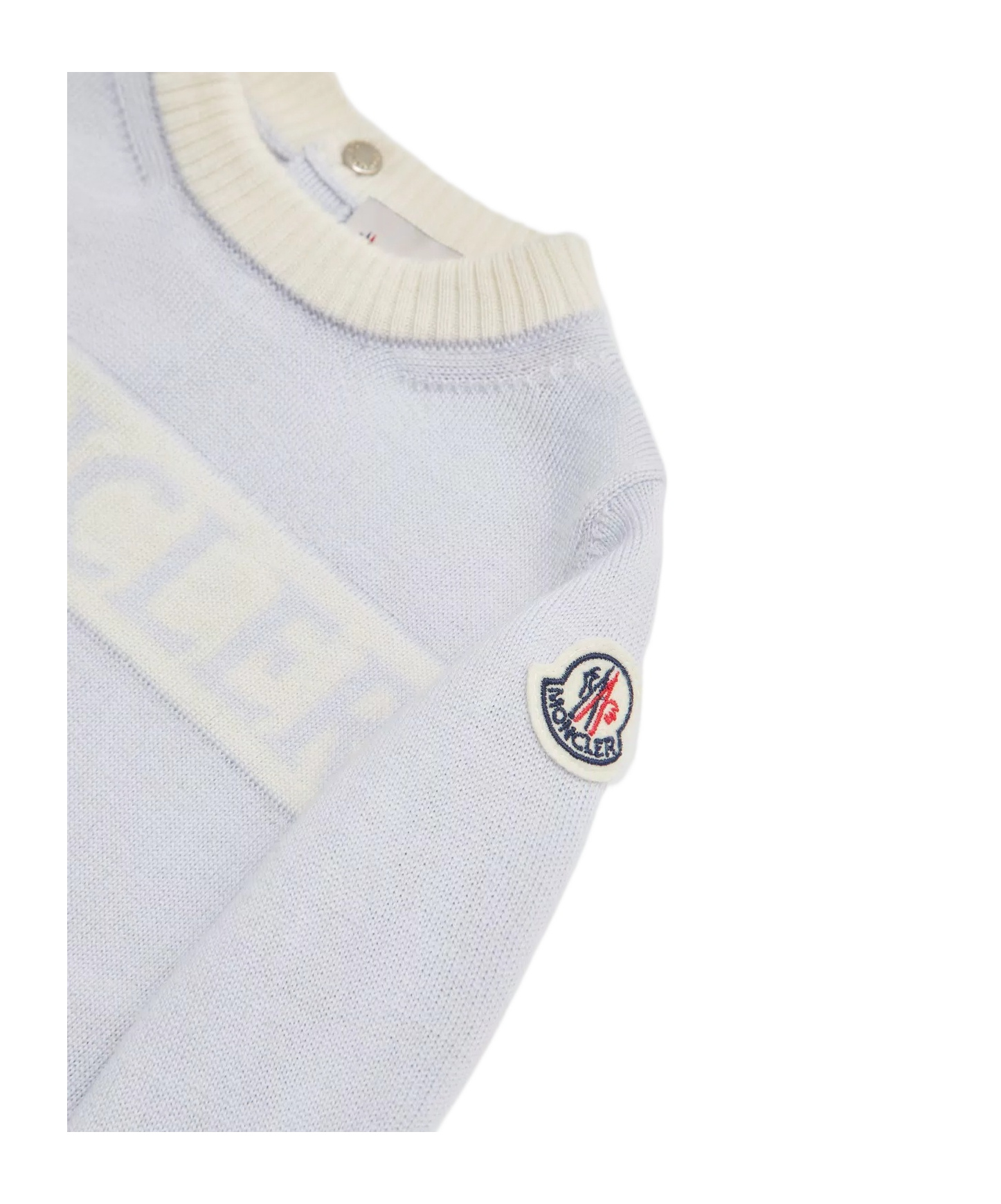 Moncler Enfant Long-sleeved Crewneck Tracksuit In Light Blue