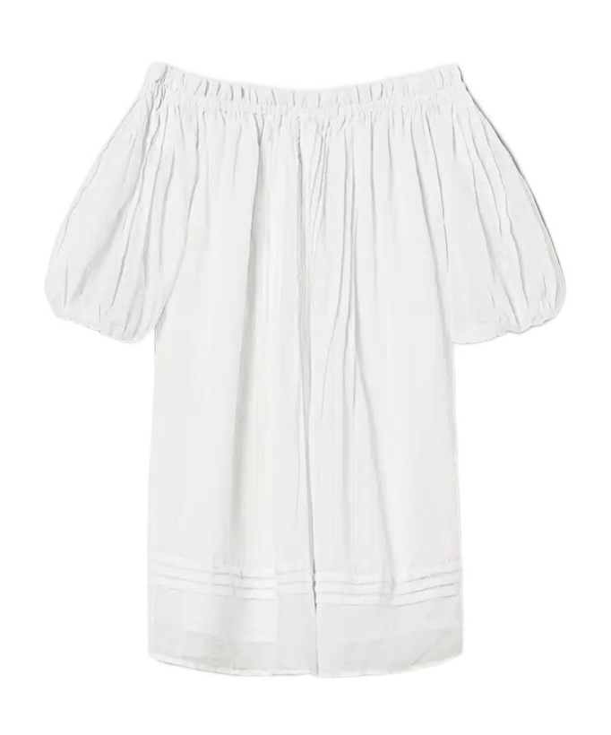 Twinset Off-the-shoulder Blouse In White