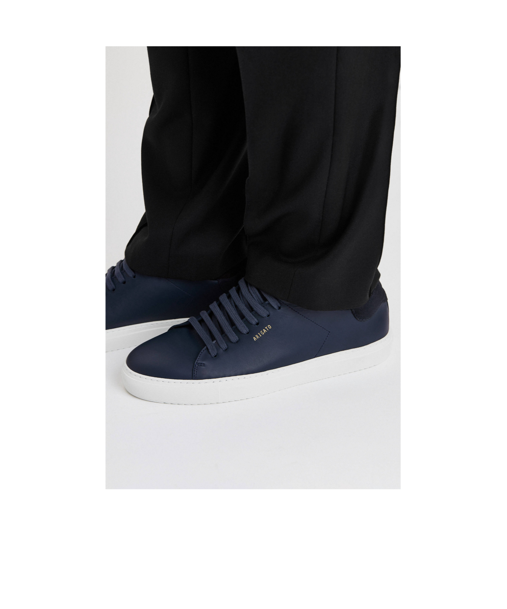 Axel Arigato Clean 90 Full-grain Leather Sneakers In Blue